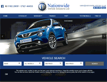 Tablet Screenshot of nationwide-vehicles.co.uk